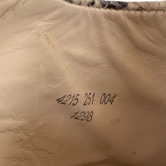 Uterque snakeskin suede slingback heels - Picture 8 of 10